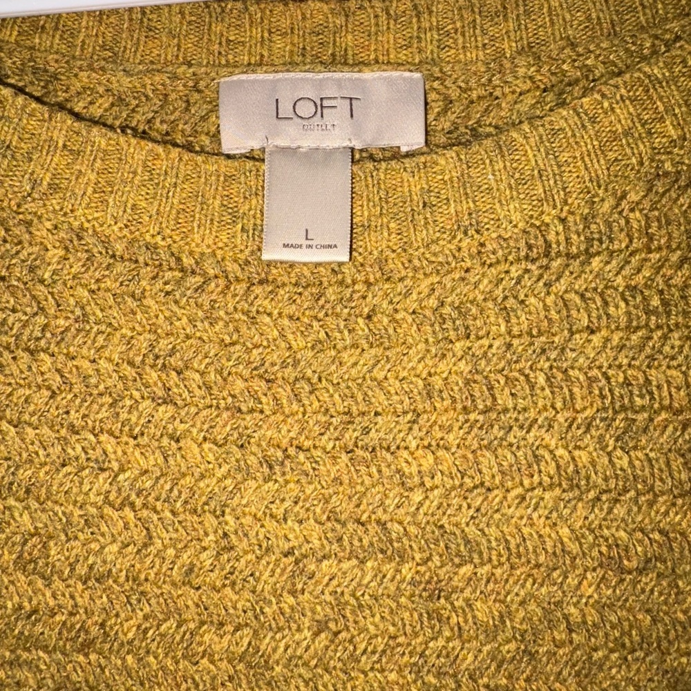 LOFT Mustard Yellow Sweater - Picture 2 of 4